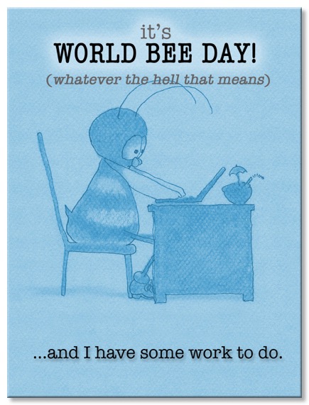 Georgie-Bee-at-Desk_World-Bee-Day